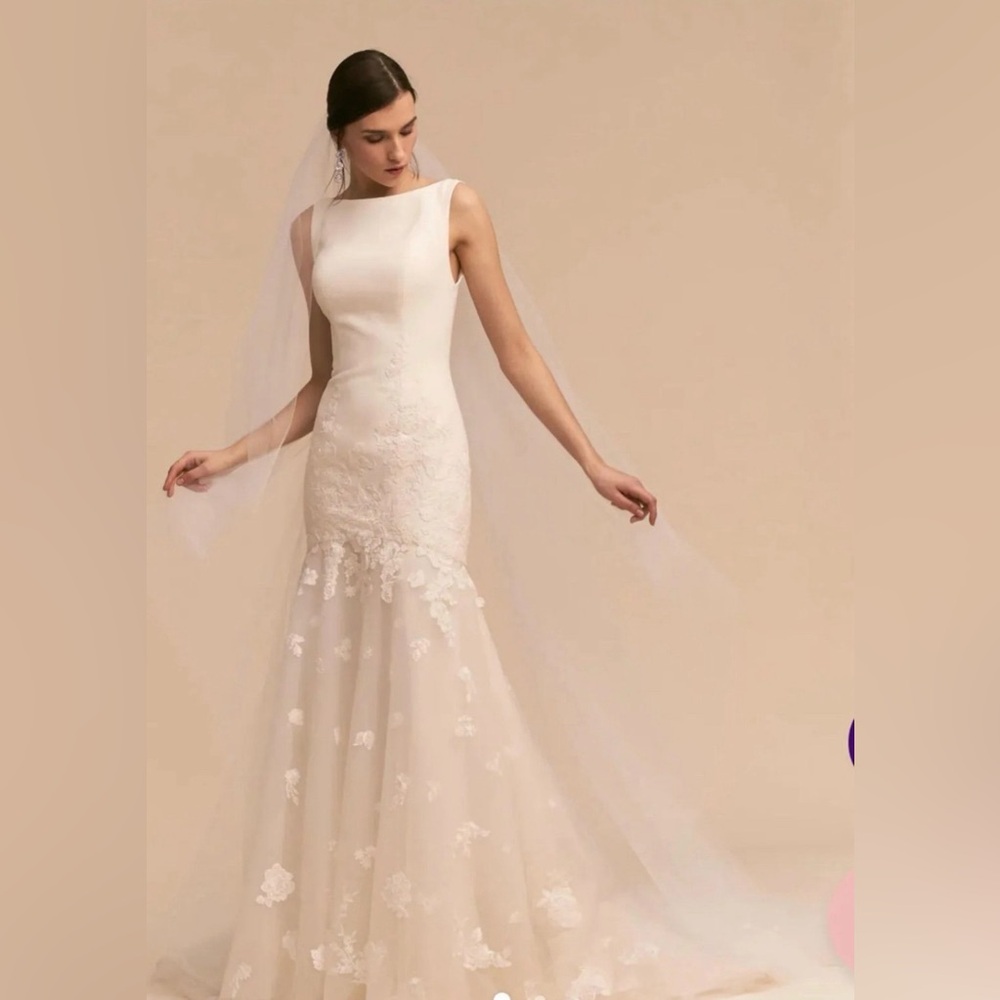 Anthropologie BHLDN WHISPERS & ECHOS TUSCANY WEDDING DRESS SIZE 12 IVORY